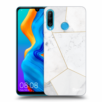 Hülle für Huawei P30 Lite - White tile