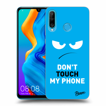 Hülle für Huawei P30 Lite - Angry Eyes - Blue
