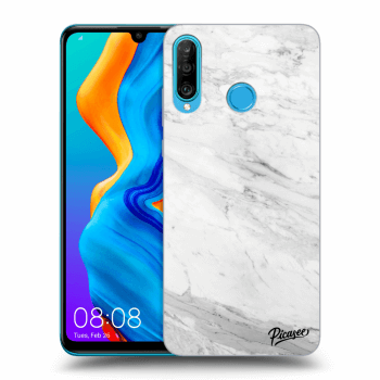 Hülle für Huawei P30 Lite - White marble