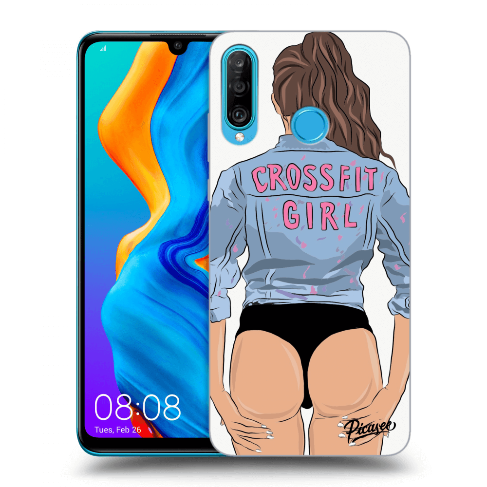 Picasee Huawei P30 Lite Hülle - Schwarzes Silikon - Crossfit girl - nickynellow