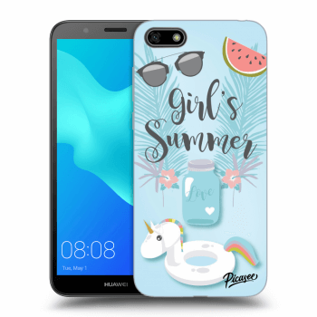 Picasee Huawei Y5 2018 Hülle - Schwarzes Silikon - Girls Summer