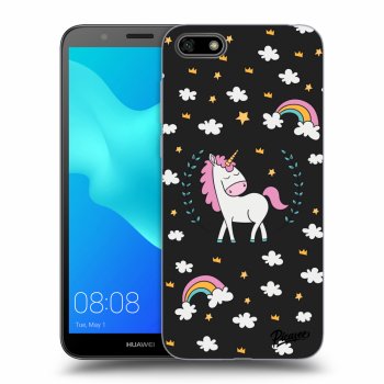 Picasee Huawei Y5 2018 Hülle - Schwarzes Silikon - Unicorn star heaven
