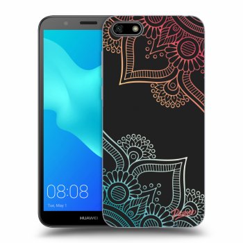 Picasee Huawei Y5 2018 Hülle - Schwarzes Silikon - Flowers pattern