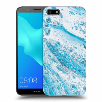 Picasee Huawei Y5 2018 Hülle - Schwarzes Silikon - Blue liquid