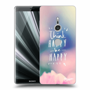 Picasee Sony Xperia XZ3 Hülle - Transparentes Silikon - Think happy be happy