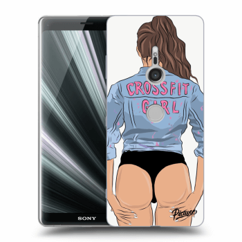 Picasee Sony Xperia XZ3 Hülle - Transparentes Silikon - Crossfit girl - nickynellow
