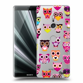 Picasee Sony Xperia XZ3 Hülle - Transparentes Silikon - Owls