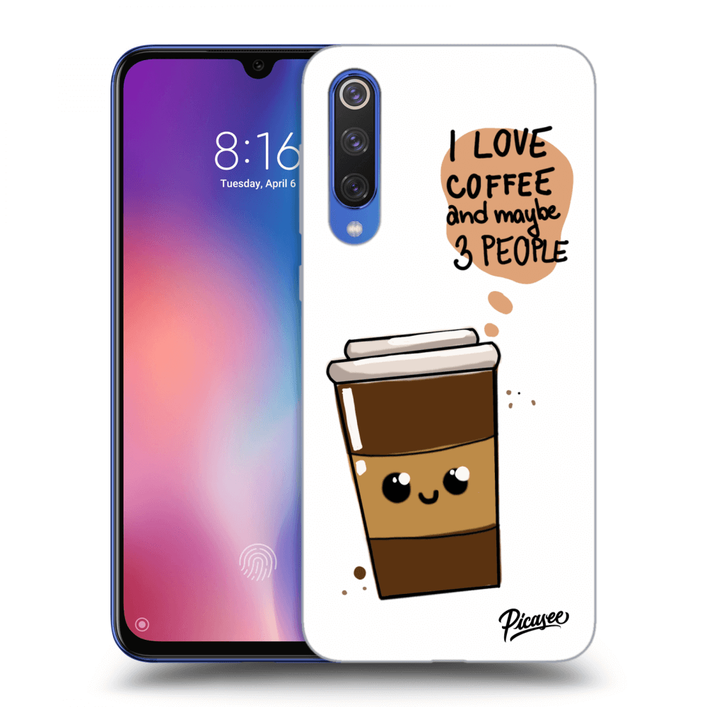 Picasee Xiaomi Mi 9 SE Hülle - Schwarzes Silikon - Cute coffee