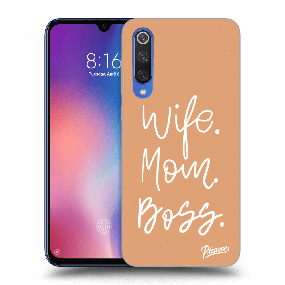 Picasee Xiaomi Mi 9 SE Hülle - Schwarzes Silikon - Boss Mama