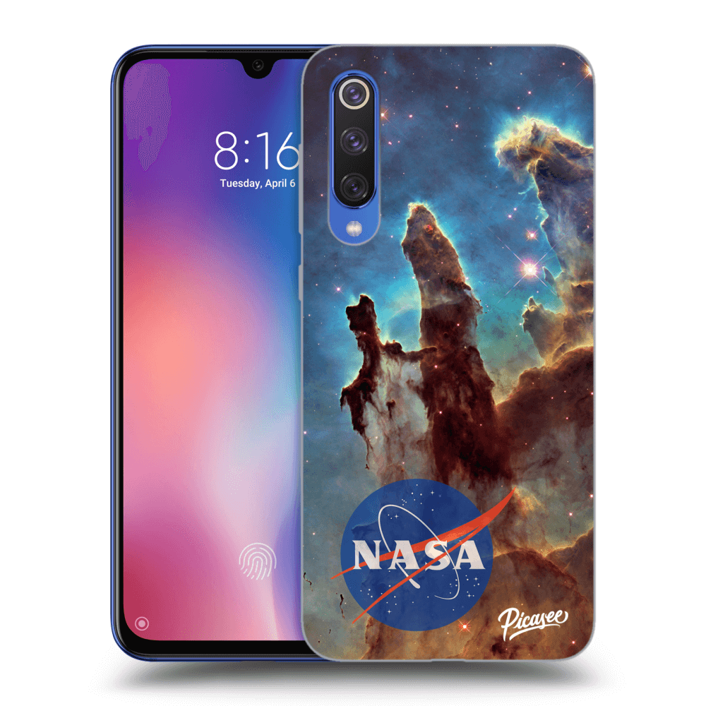 Picasee Xiaomi Mi 9 SE Hülle - Schwarzes Silikon - Eagle Nebula