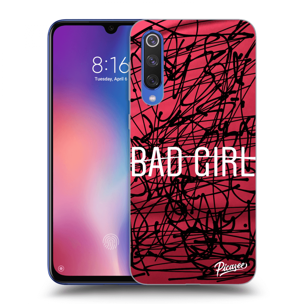 Picasee Xiaomi Mi 9 SE Hülle - Schwarzes Silikon - Bad girl