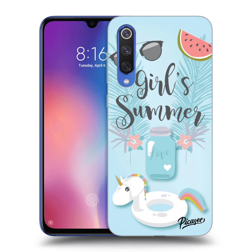 Picasee Xiaomi Mi 9 SE Hülle - Schwarzes Silikon - Girls Summer