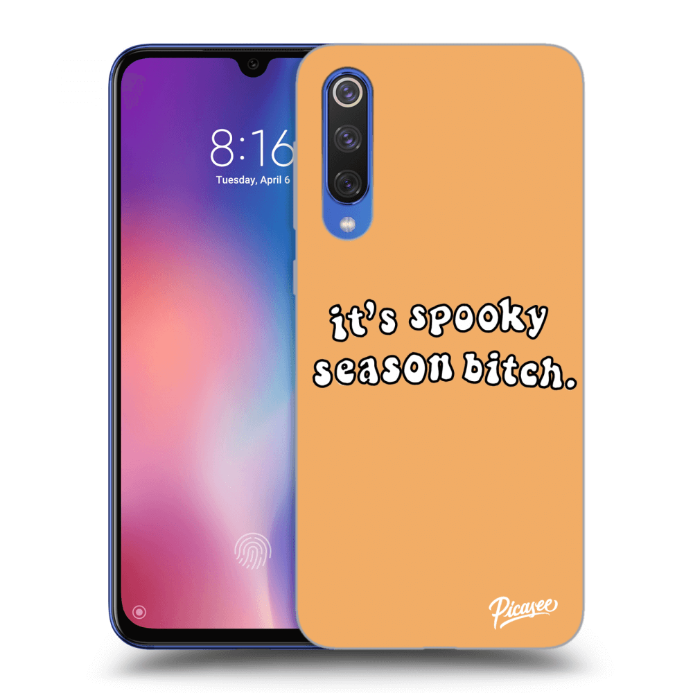 Picasee Xiaomi Mi 9 SE Hülle - Schwarzes Silikon - Spooky season