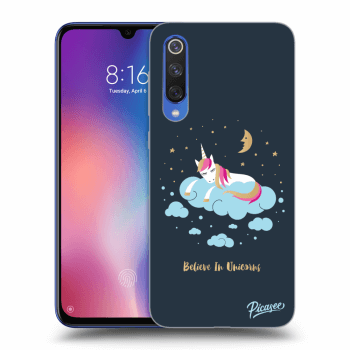 Picasee Xiaomi Mi 9 SE Hülle - Schwarzes Silikon - Believe In Unicorns