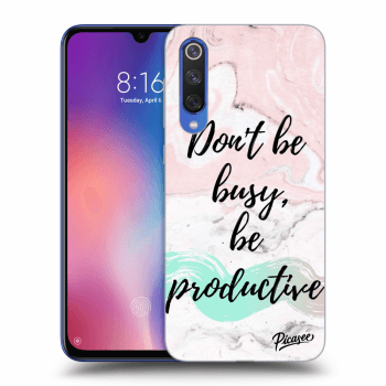 Picasee Xiaomi Mi 9 SE Hülle - Schwarzes Silikon - Don't be busy, be productive