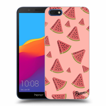 Picasee Honor 7S Hülle - Schwarzes Silikon - Watermelon