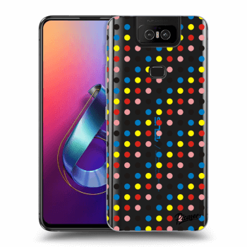 Picasee Asus Zenfone 6 ZS630KL Hülle - Transparentes Silikon - Colorful dots