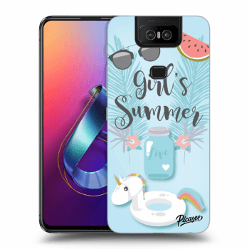 Picasee Asus Zenfone 6 ZS630KL Hülle - Transparentes Silikon - Girls Summer