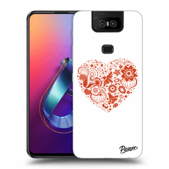 Picasee Asus Zenfone 6 ZS630KL Hülle - Transparentes Silikon - Big heart