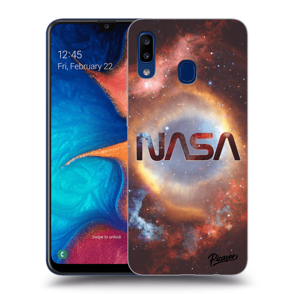 Picasee Samsung Galaxy A20e A202F Hülle - Transparentes Silikon - Nebula