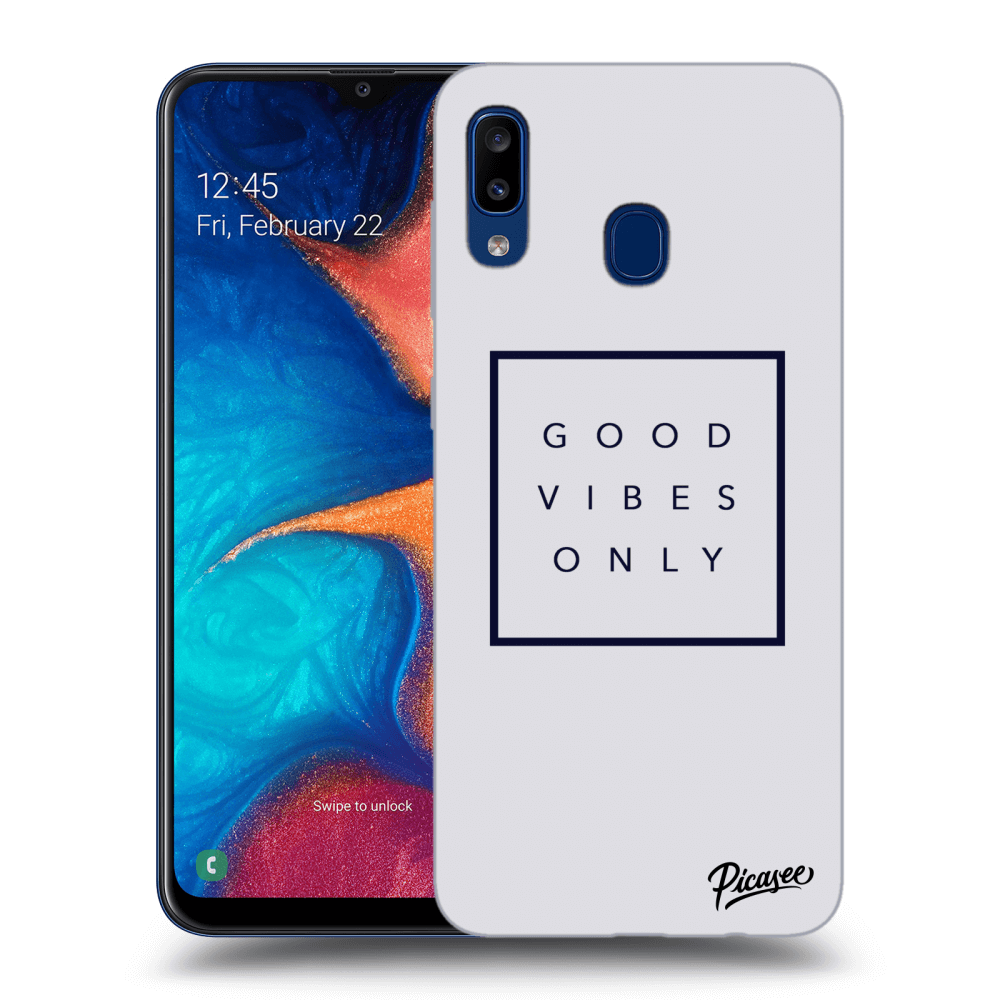 Picasee Samsung Galaxy A20e A202F Hülle - Transparentes Silikon - Good vibes only