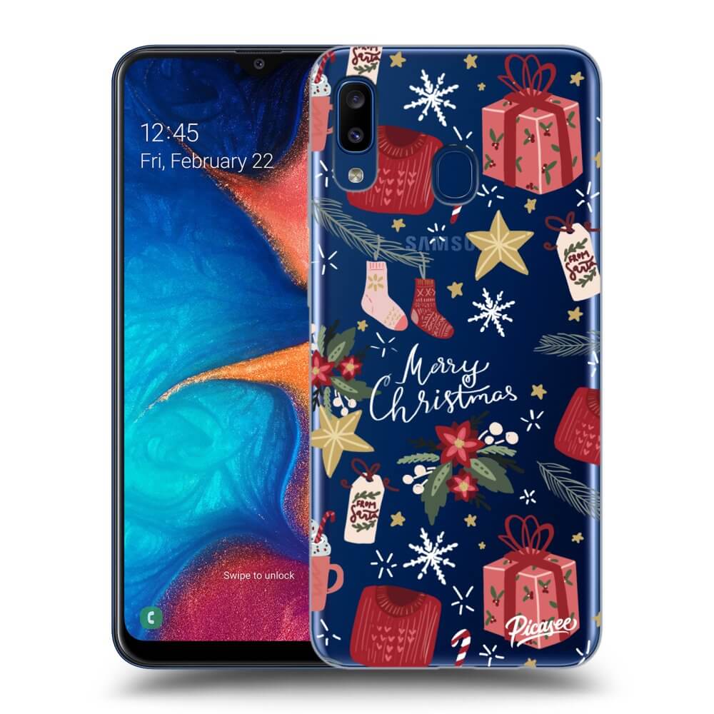 Picasee Samsung Galaxy A20e A202F Hülle - Transparentes Silikon - Christmas