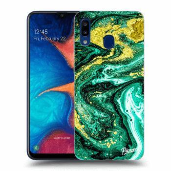 Hülle für Samsung Galaxy A20e A202F - Green Gold