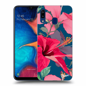 Hülle für Samsung Galaxy A20e A202F - Hibiscus