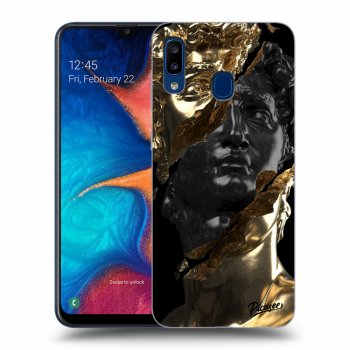 Hülle für Samsung Galaxy A20e A202F - Gold - Black