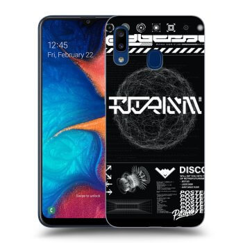 Picasee Samsung Galaxy A20e A202F Hülle - Transparentes Silikon - BLACK DISCO