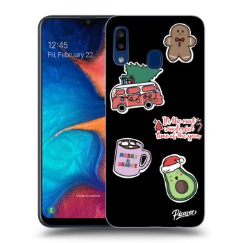 Hülle für Samsung Galaxy A20e A202F - Christmas Stickers