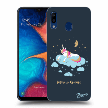 Picasee Samsung Galaxy A20e A202F Hülle - Transparentes Silikon - Believe In Unicorns