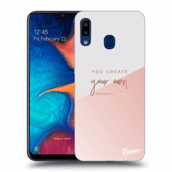 Picasee Samsung Galaxy A20e A202F Hülle - Transparentes Silikon - You create your own opportunities