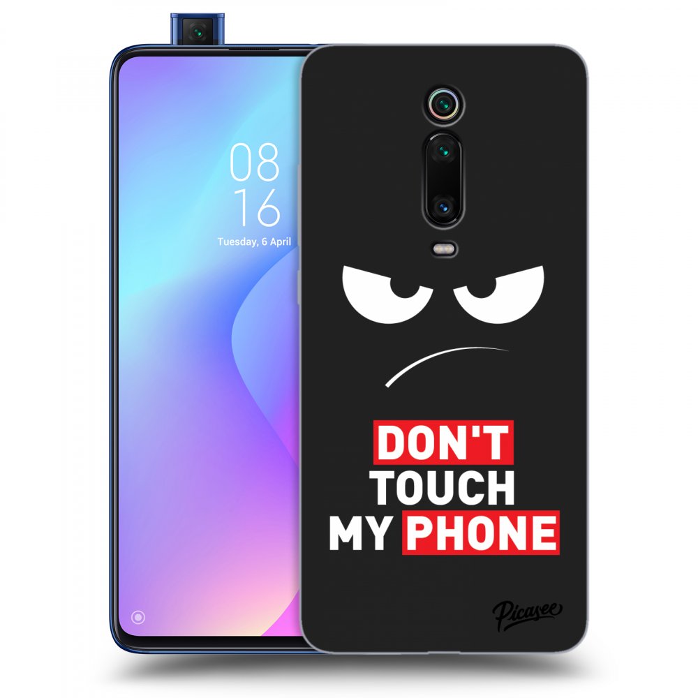 Picasee Xiaomi Mi 9T (Pro) Hülle - Schwarzes Silikon - Angry Eyes - Transparent