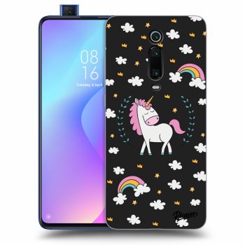 Picasee Xiaomi Mi 9T (Pro) Hülle - Schwarzes Silikon - Unicorn star heaven