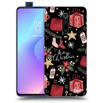 Picasee Xiaomi Mi 9T (Pro) Hülle - Schwarzes Silikon - Christmas