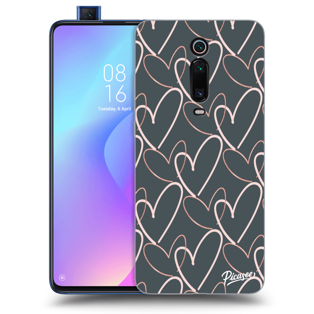 Xiaomi Mi 9T (Pro) Hülle - Schwarzes Silikon - Lots Of Love