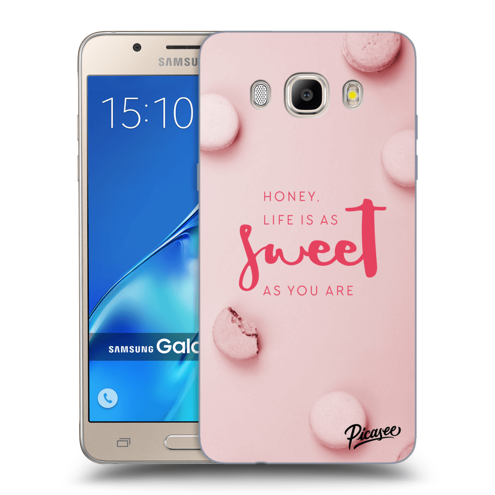 Picasee Samsung Galaxy J5 2016 J510F Hülle - Transparentes Silikon - Life is as sweet as you are
