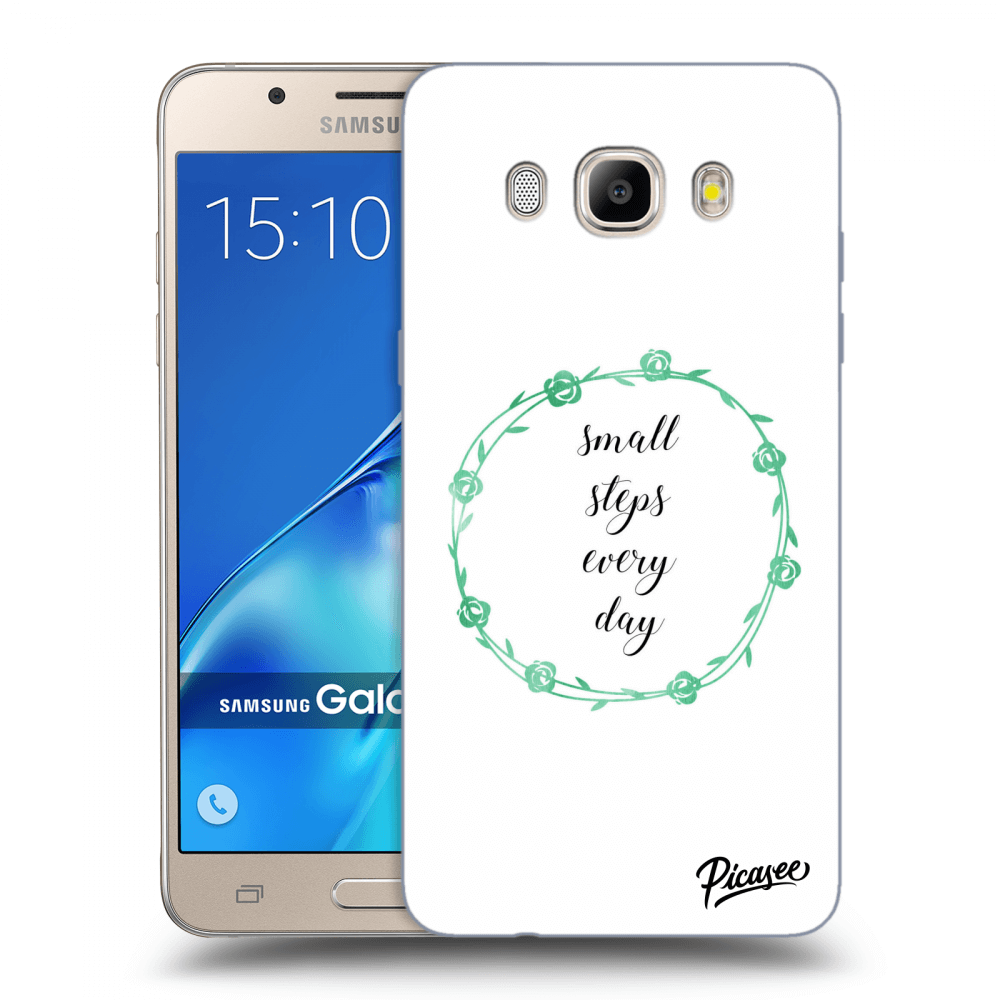 Picasee Samsung Galaxy J5 2016 J510F Hülle - Transparentes Silikon - Small steps every day