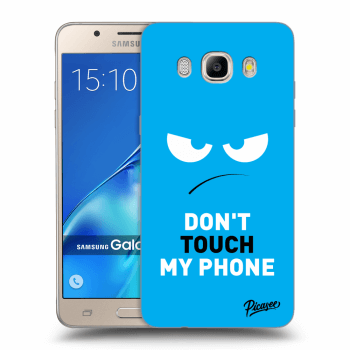 Hülle für Samsung Galaxy J5 2016 J510F - Angry Eyes - Blue