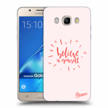 Picasee Samsung Galaxy J5 2016 J510F Hülle - Transparentes Silikon - Believe in yourself