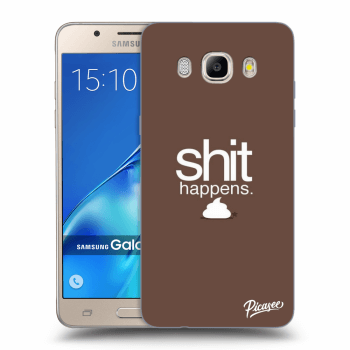 Picasee Samsung Galaxy J5 2016 J510F Hülle - Transparentes Silikon - Shit happens