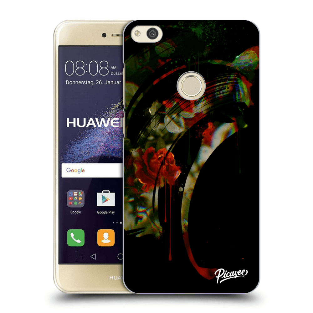 Picasee Huawei P9 Lite 2017 Hülle - Transparentes Silikon - Roses black