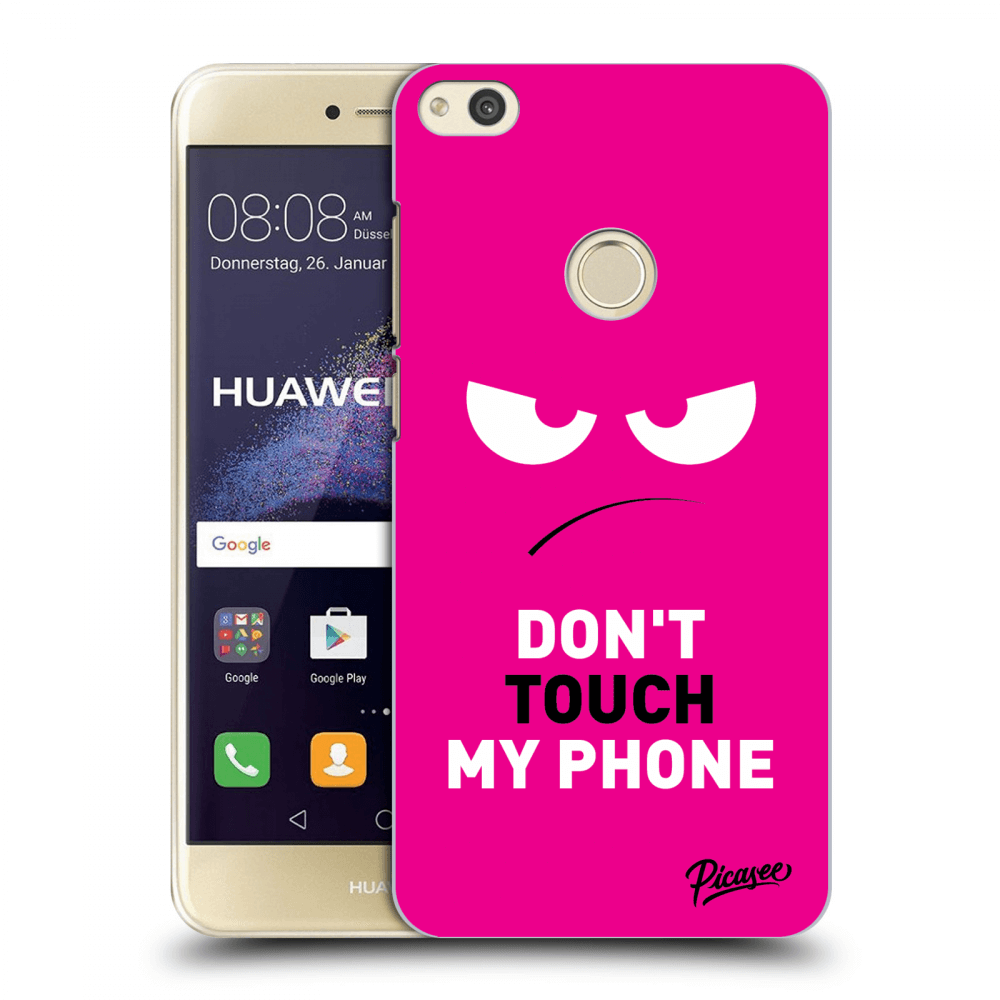 Picasee Huawei P9 Lite 2017 Hülle - Transparentes Silikon - Angry Eyes - Pink