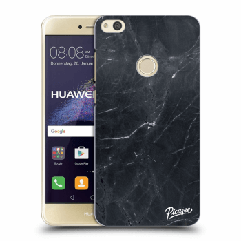 Picasee Huawei P9 Lite 2017 Hülle - Transparentes Silikon - Black marble
