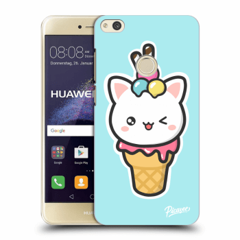 Picasee Huawei P9 Lite 2017 Hülle - Transparentes Silikon - Ice Cream Cat