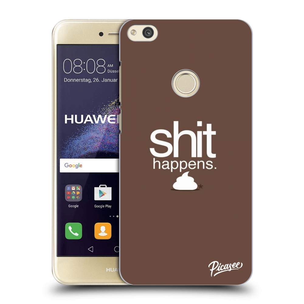 Picasee Huawei P9 Lite 2017 Hülle - Transparentes Silikon - Shit happens
