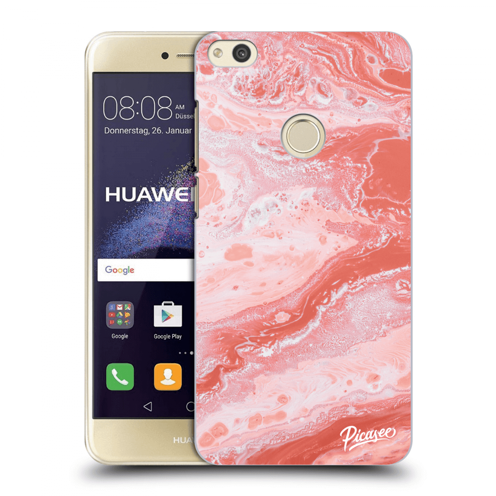 Picasee Huawei P9 Lite 2017 Hülle - Transparentes Silikon - Red liquid