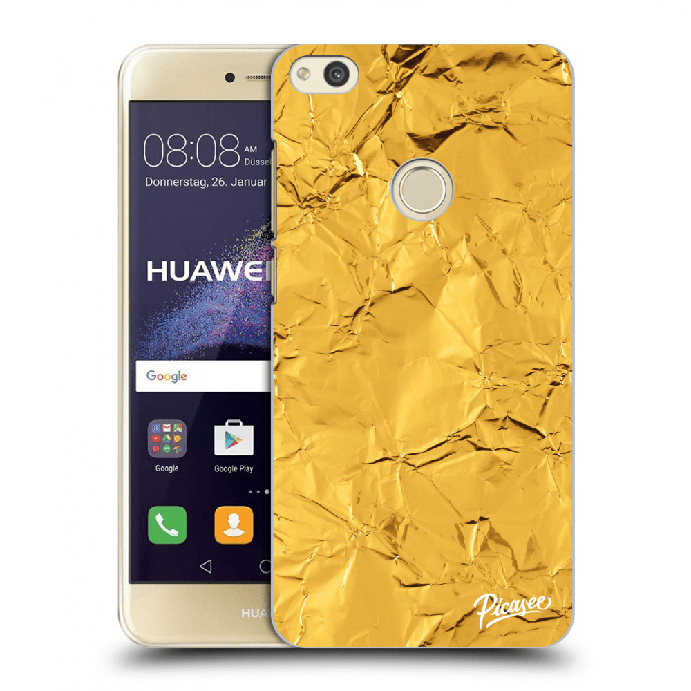 Picasee Huawei P9 Lite 2017 Hülle - Transparentes Silikon - Gold