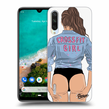 Picasee Xiaomi Mi A3 Hülle - Transparentes Silikon - Crossfit girl - nickynellow